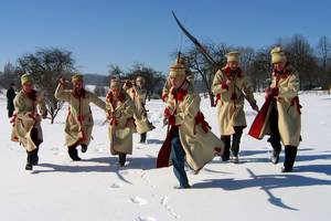 Symulowany atak kosynierów